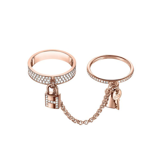 [⭐Renara]HM KELLY CLOCHETTE DOUBLE RING IN  WITH DIAMONDS