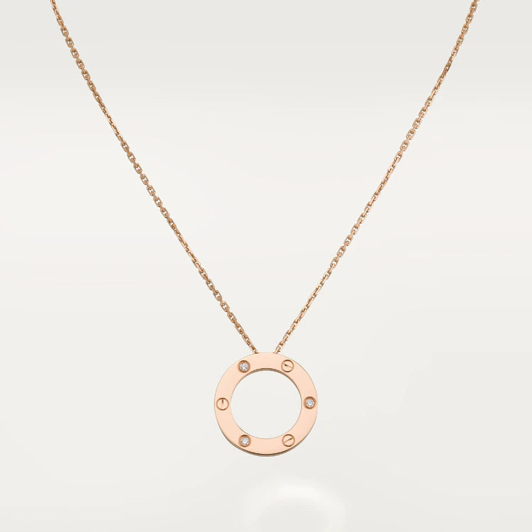 [⭐Renara]LOVE NECKLACE 16MM 3 DIAMONDS