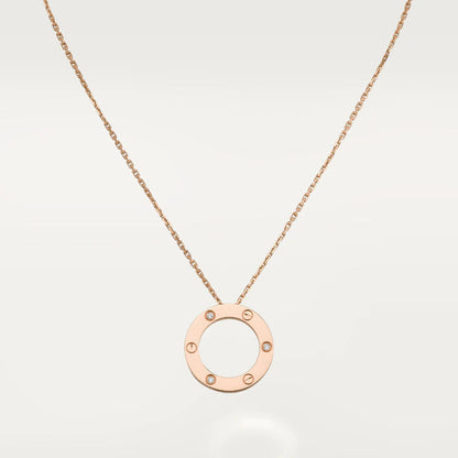 [⭐Renara]LOVE NECKLACE 16MM 3 DIAMONDS