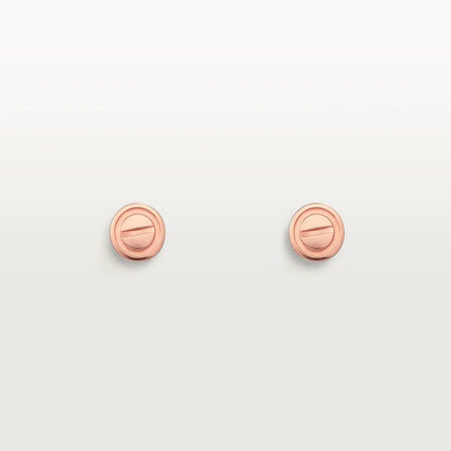 [⭐Renara]LOVE EARRINGS PINK GOLD 10MM