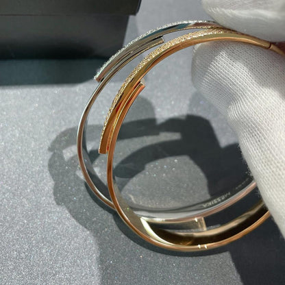 [⭐Renara]Move Noa Rose Gold Pavé Diamond Bangle Bracelet