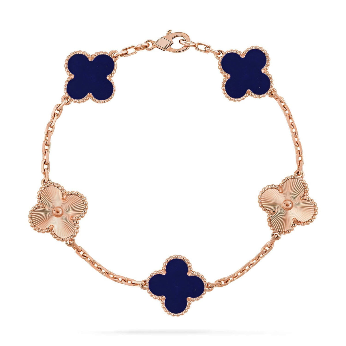 [⭐Renara]CLOVER 5 MOTIF LAPIS LAZULI BRACELET COLLECTION