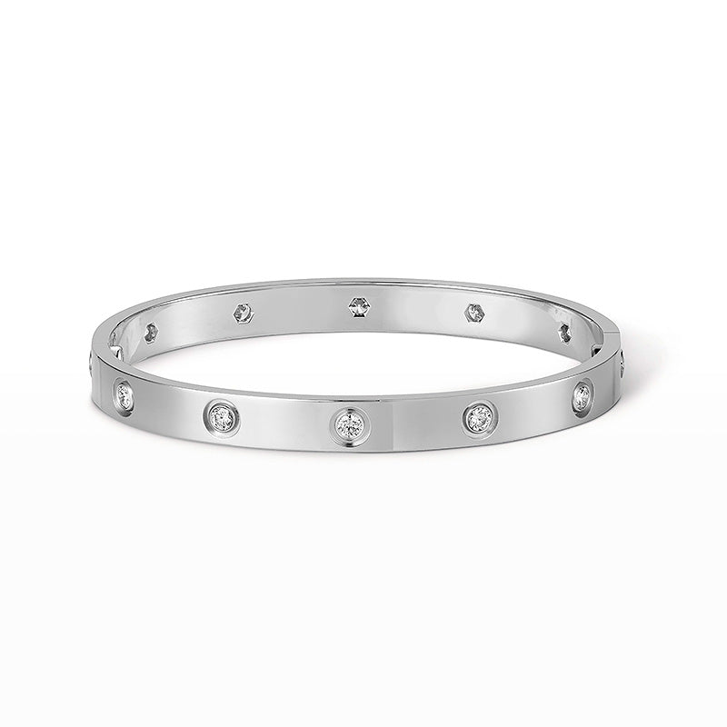 [⭐Renara]LOVE BRACELET 6.1MM 10 DIAMONDS