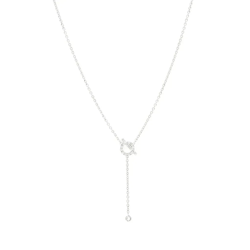 [⭐Renara]FINESSE SILVER DIAMOND NECKLACE