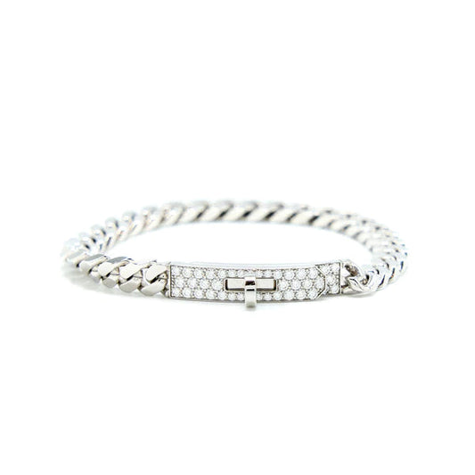 [⭐Renara]KELLY CHAIN SILVER DIAMOND BRACELET