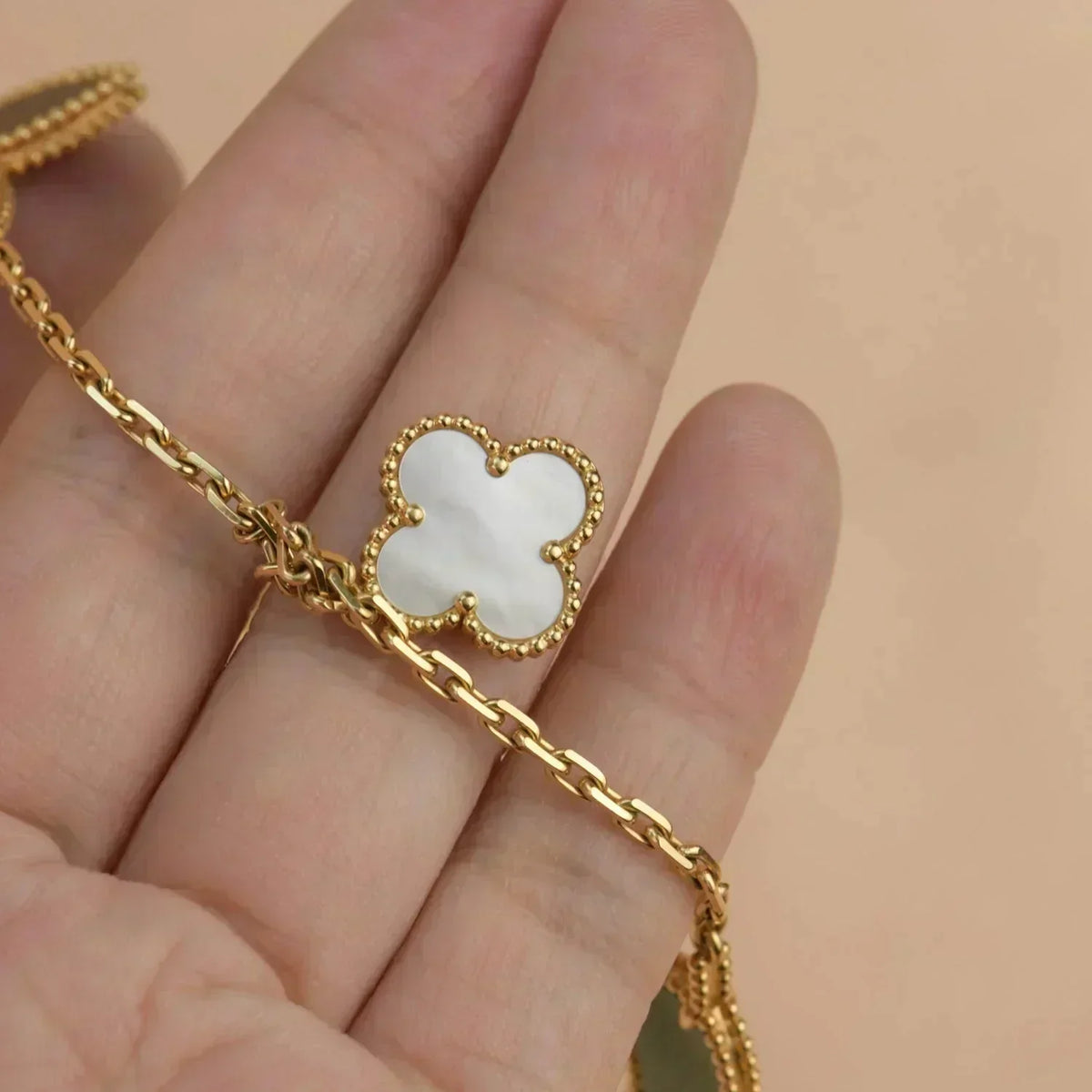 [⭐Renara]LUCKY SPRING 5 MOTIF GOLD BRACELET