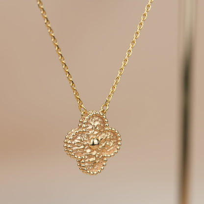 [⭐Renara]CLOVER 15MM  BRONZING NECKLACE