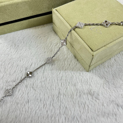 [⭐Renara]CLOVER 6 MOTIF DIAMOND LASER BRACELET