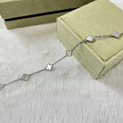 [⭐Renara]CLOVER 6 MOTIF WHITE MOP BRACELET