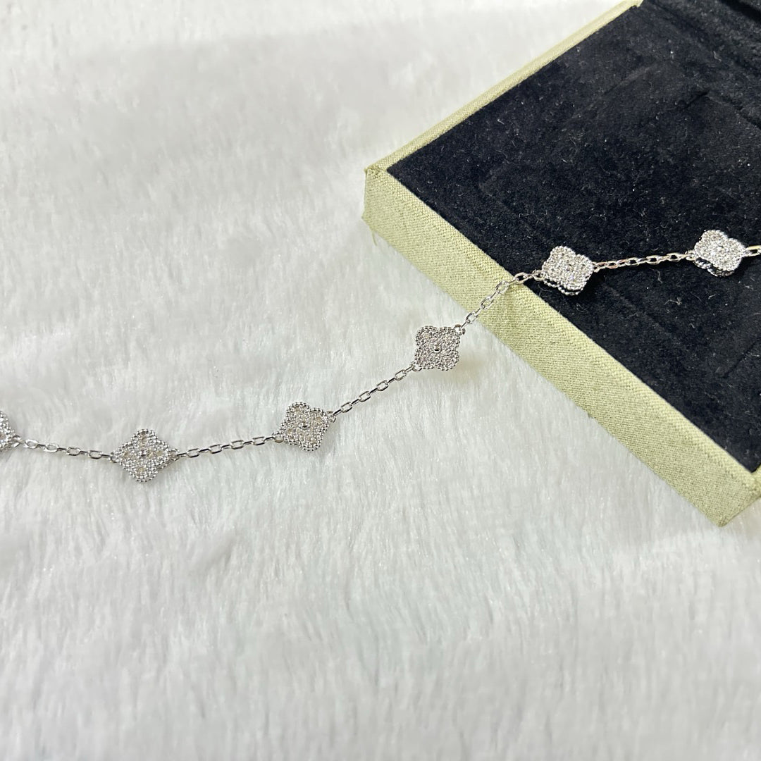[⭐Renara]CLOVER 6 MOTIF DIAMOND BRACELET