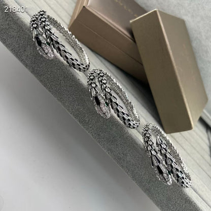 [⭐Renara]NEW OBSIDIAN & DIAMOND SERPENT BRACELET