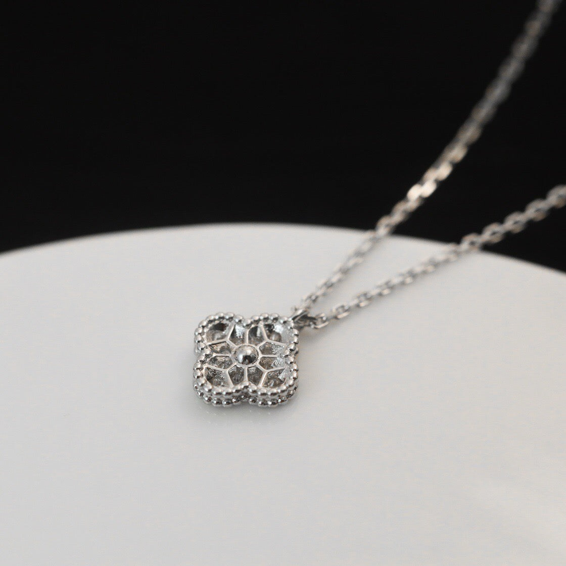 [⭐Renara]CLOVER MINI 9.5MM PENDANT DIAMOND NECKLACE