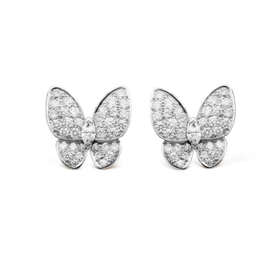 [⭐Renara]BUTTERFLY ALL DIAMOND EARRINGS