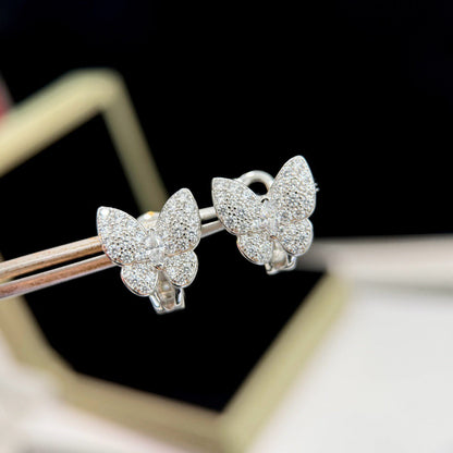 [⭐Renara]BUTTERFLY ALL DIAMOND EARRINGS