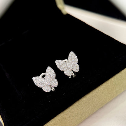 [⭐Renara]BUTTERFLY ALL DIAMOND EARRINGS