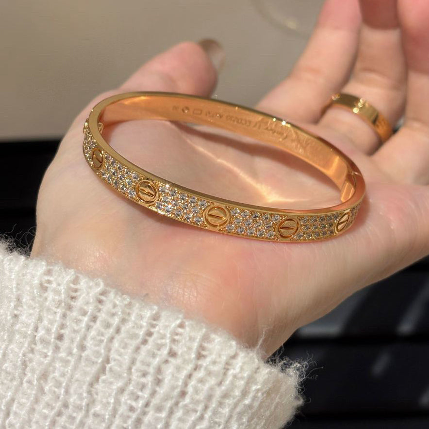 [⭐Renara]LOVE BRACELET 6.1MM DIAMOND-PAVED