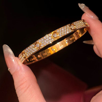 [⭐Renara]LOVE BRACELET 6.1MM DIAMOND-PAVED 10 BIG DIAMONDS