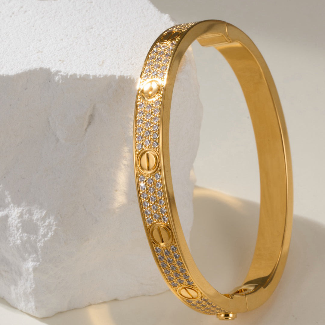 [⭐Renara]LOVE BRACELET 6.1MM DIAMOND-PAVED