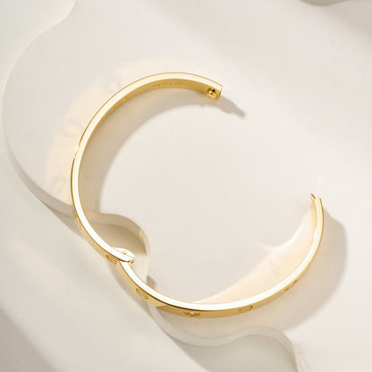[⭐Renara]LOVE BRACELET 6.1MM 4 DIAMONDS