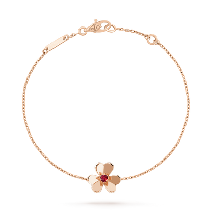 [⭐Renara]FRIVOLE GOLD FLOWER PINK MALACHITE BRACELET