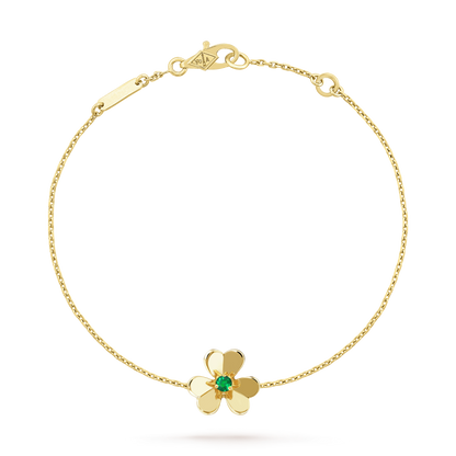 [⭐Renara]FRIVOLE GOLD FLOWER PINK MALACHITE BRACELET