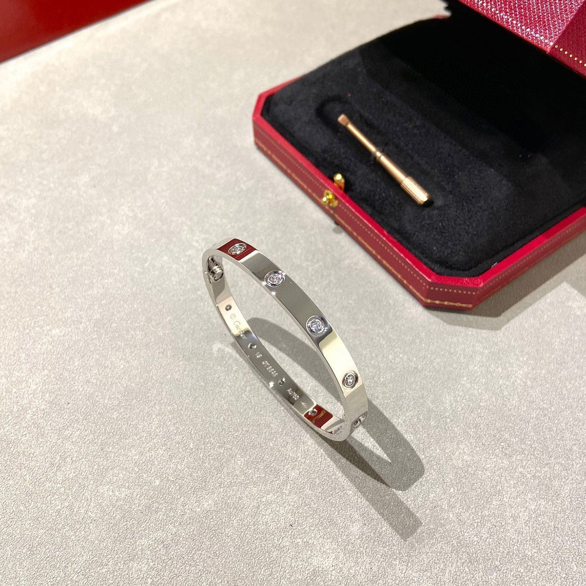 [⭐Renara]LOVE BRACELET 6.1MM 10 DIAMONDS