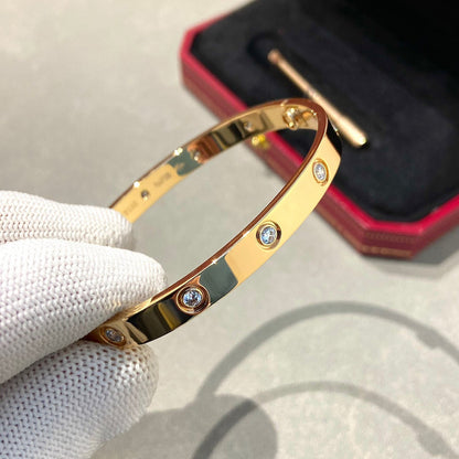 [⭐Renara]LOVE BRACELET 6.1MM 10 DIAMONDS