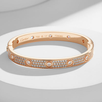 [⭐Renara]LOVE BRACELET 6.1MM DIAMOND-PAVED 10 BIG DIAMONDS