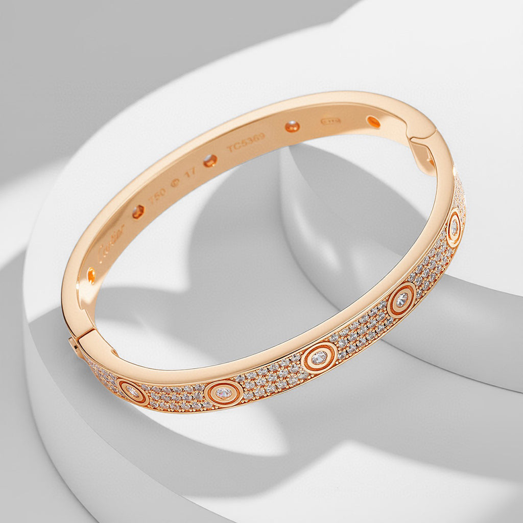 [⭐Renara]LOVE BRACELET 6.1MM DIAMOND-PAVED 10 BIG DIAMONDS