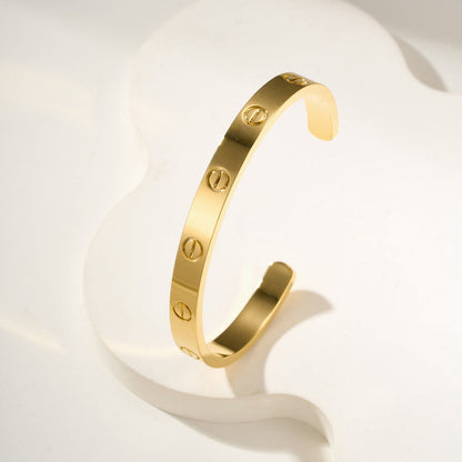 [⭐Renara]LOVE BRACELET 6.1MM OPEN CUFF