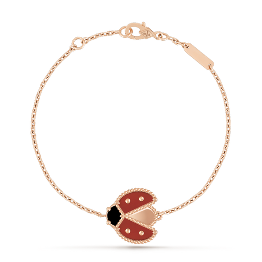 [⭐Renara]LUCKY SPRING 1 MOTIF PINK GOLD BRACELET