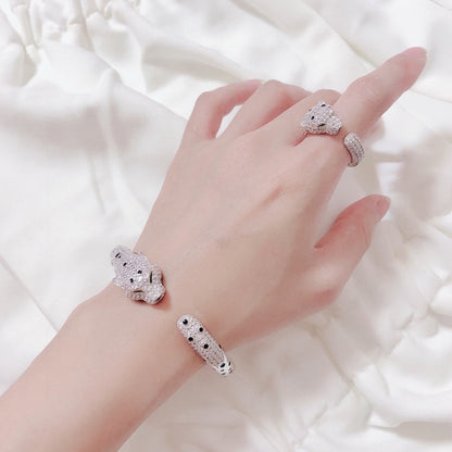 [⭐Renara]PANTHERE BIG BRACELET DIAMONDS