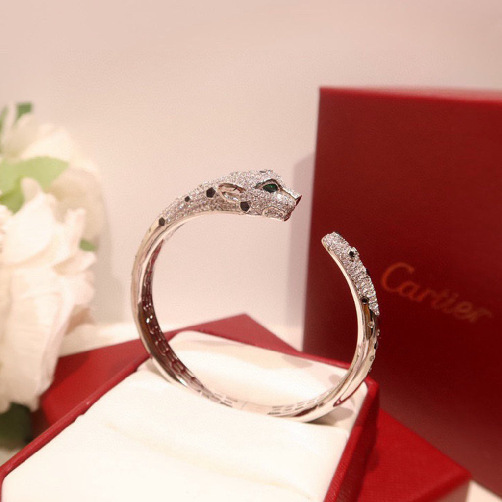 [⭐Renara]PANTHERE BIG BRACELET DIAMONDS