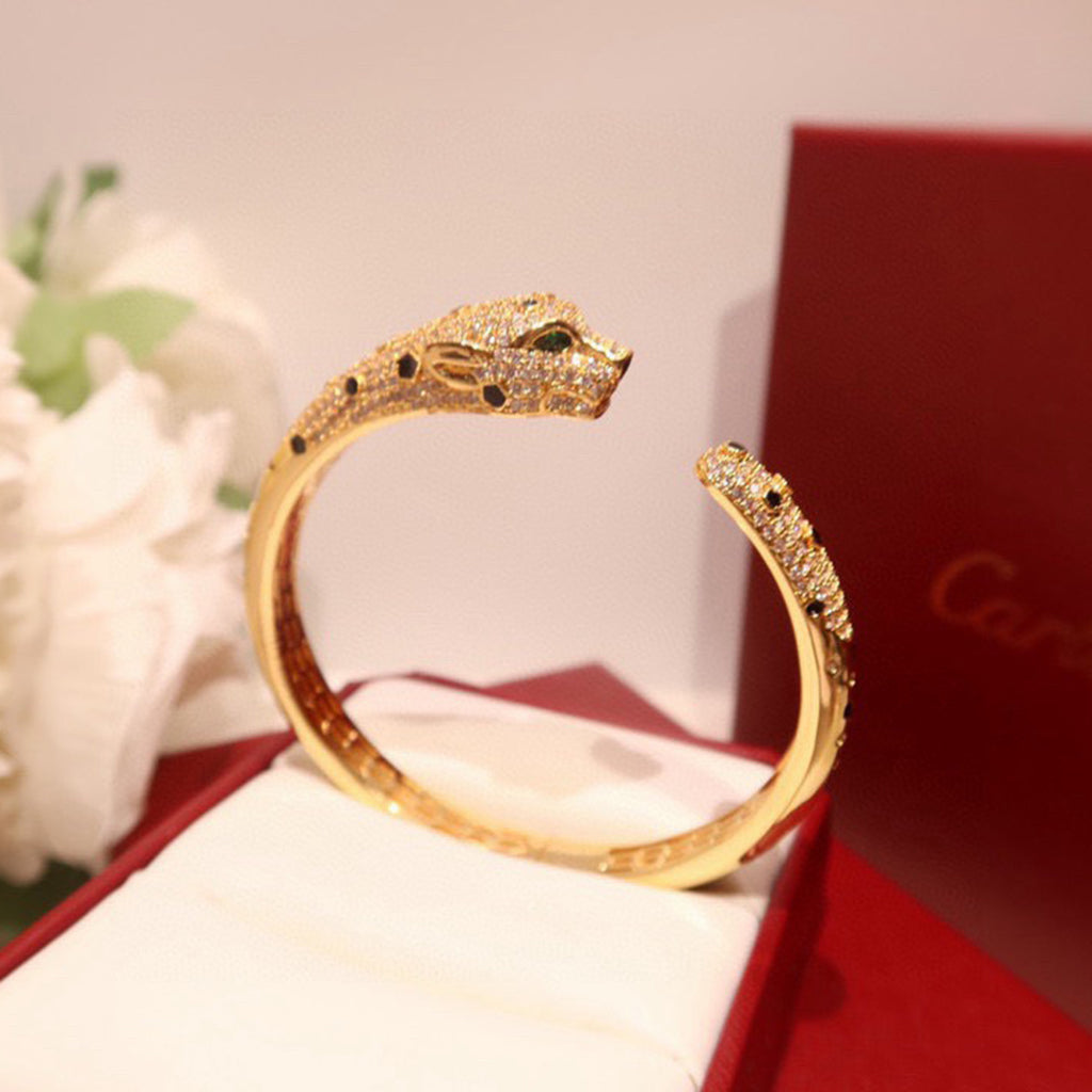 [⭐Renara]PANTHERE BIG BRACELET DIAMONDS