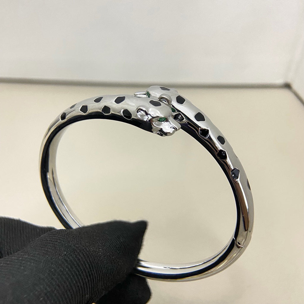 [⭐Renara]PANTHERE DOUBLE HEADED OPEN BRACELET