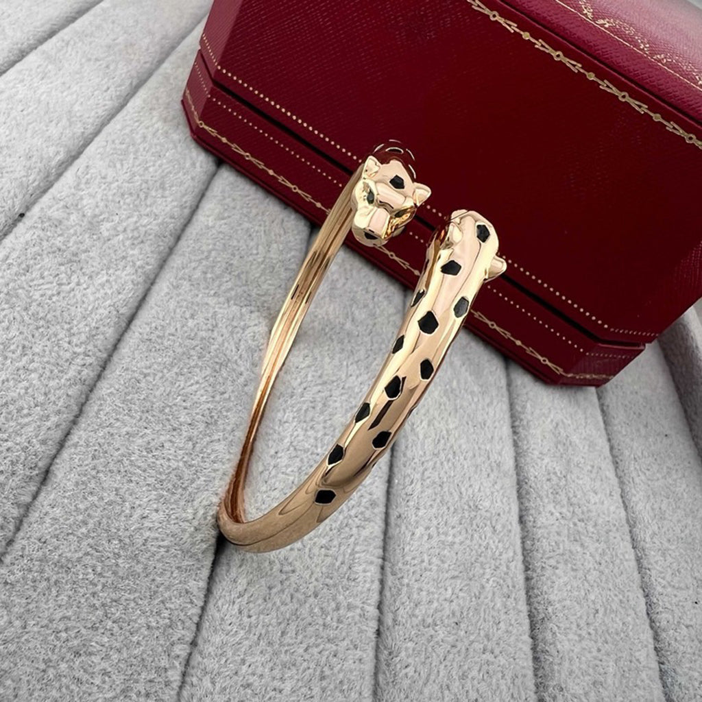 [⭐Renara]PANTHERE DOUBLE HEADED OPEN BRACELET