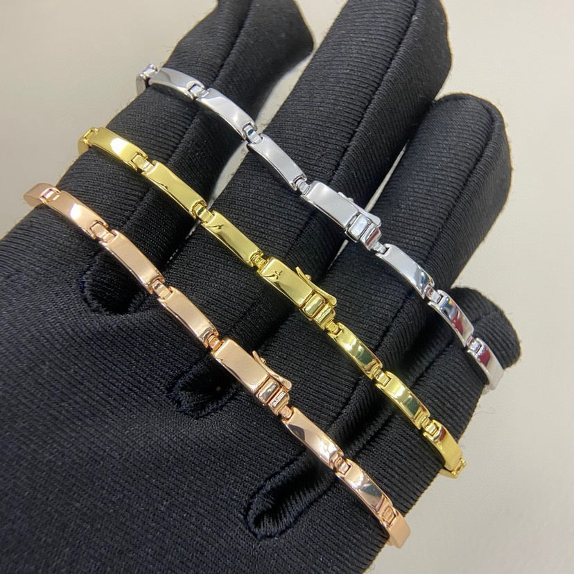 [⭐Renara]PANTHERE HALF DIAMOND ON CHAIN BRACELET