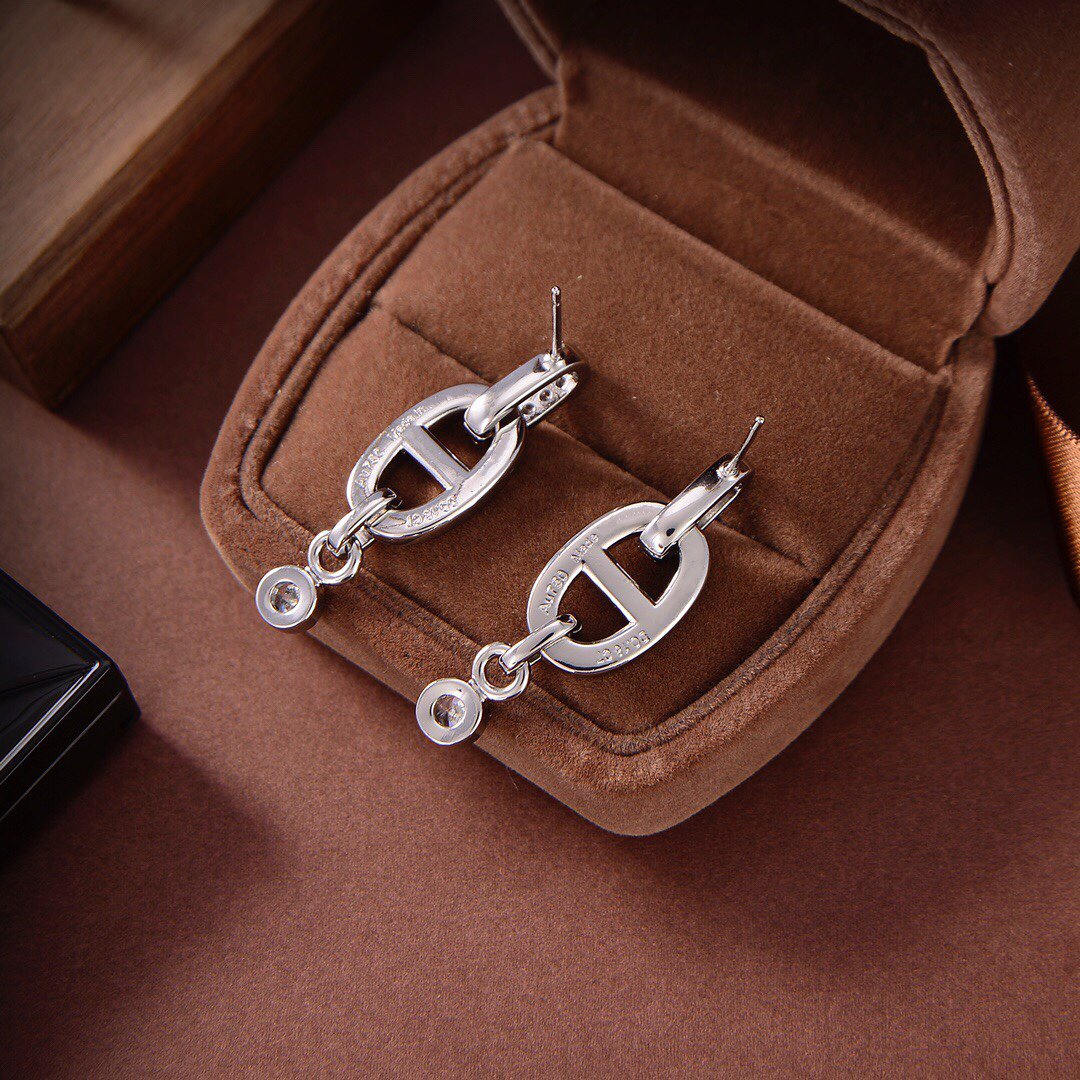[⭐Renara]HM CHAINE DIAMOND EARRINGS