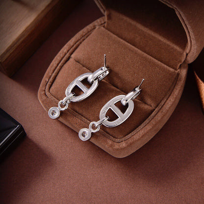 [⭐Renara]HM CHAINE DIAMOND EARRINGS
