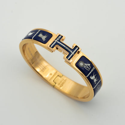 [⭐Renara]H BRACELET BLUE CERAMIC