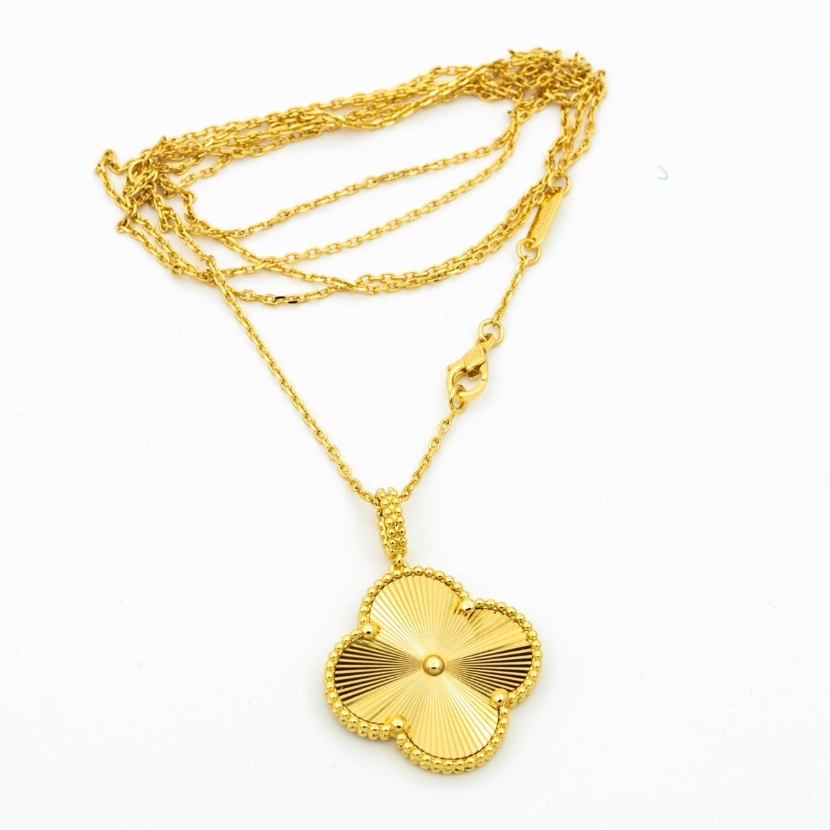 [⭐Renara]CLOVER 25MM PEDANT NECKLACE GOLD