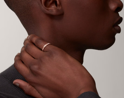 [⭐Renara]LOVE RING 2.6mm-wide full-diamond ring Rose Gold