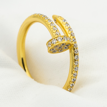 [⭐Renara]JUSTE RING 1.8MM GOLD DIAMONDS
