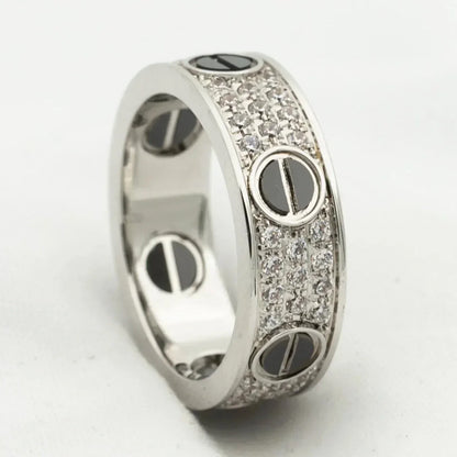 [⭐Renara]LOVE RING 5.5MM DIAMONDS PAVED CERAMIC