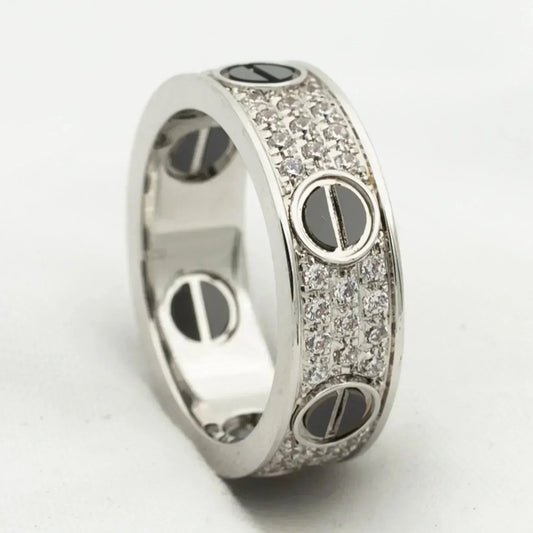 [⭐Renara]LOVE RING 5.5MM DIAMONDS PAVED CERAMIC