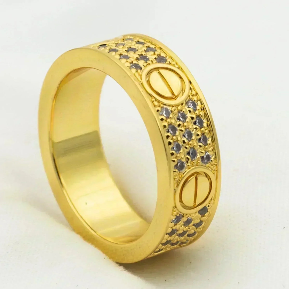 [⭐Renara]LOVE RING 5.5MM DIAMONDS PAVED
