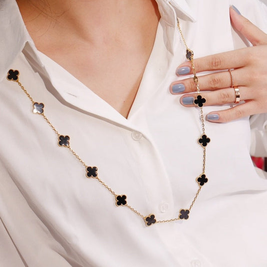 [⭐Renara]CLOVER 20 MOTIFS ONYX ROSE GOLD