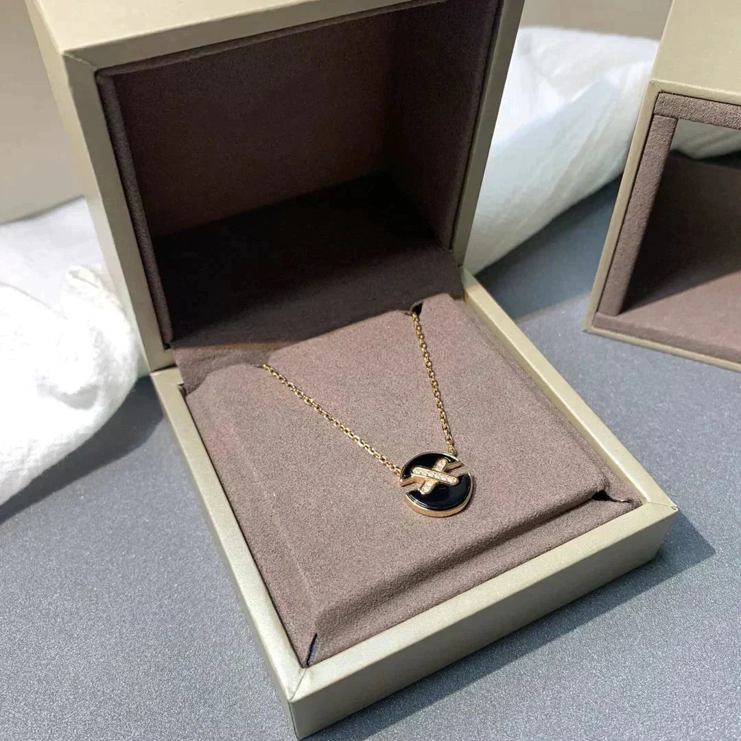[⭐Renara]JEUX DE ROSE GOLD DIAMOND NECKLACE