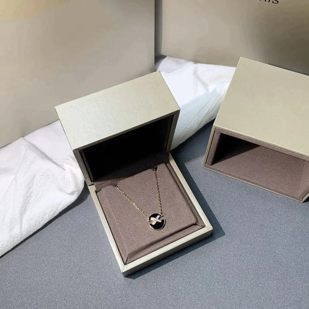 [⭐Renara]JEUX DE ROSE GOLD DIAMOND NECKLACE