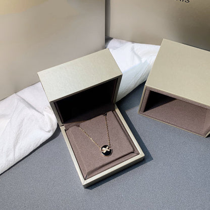[⭐Renara]JEUX DE PINK GOLD DIAMOND NECKLACE